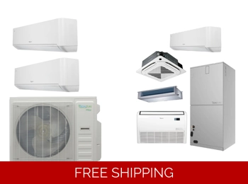 Daizuki 2 Room Mini Split AC Heat Pump (-13°F) 24 SEER2/13 EER/10.5 HSPF (R454B)